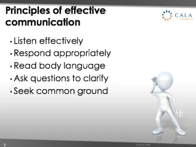 Webinar recording - Effective Communication
