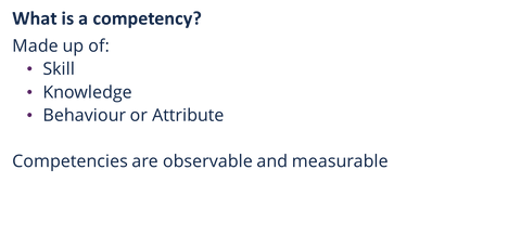 Webinar Recording - Defining Competencies